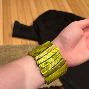 Green Wearable Tech Bracelet